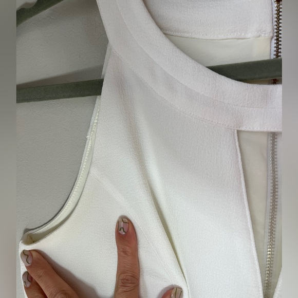 White House Black Market White Organza Sheath Dress | Size 4 | Worn Once Perfect - Picture 8 of 8